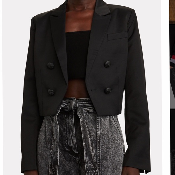 INTERMIX cropped double breasted jacket - Picture 2 of 3